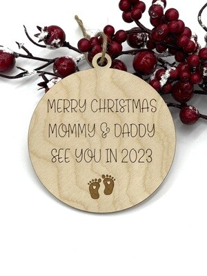 New Baby Christmas Ornament