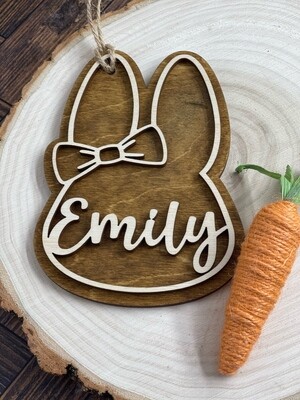 Personalized Easter Basket Tag