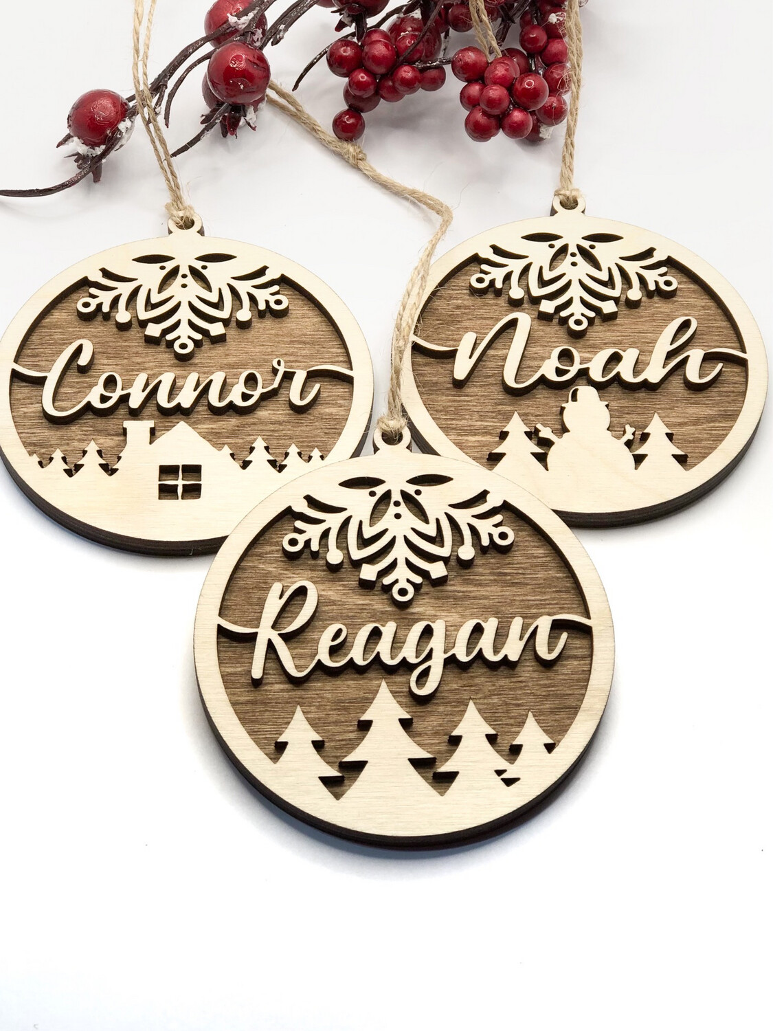 Country Christmas Ornaments