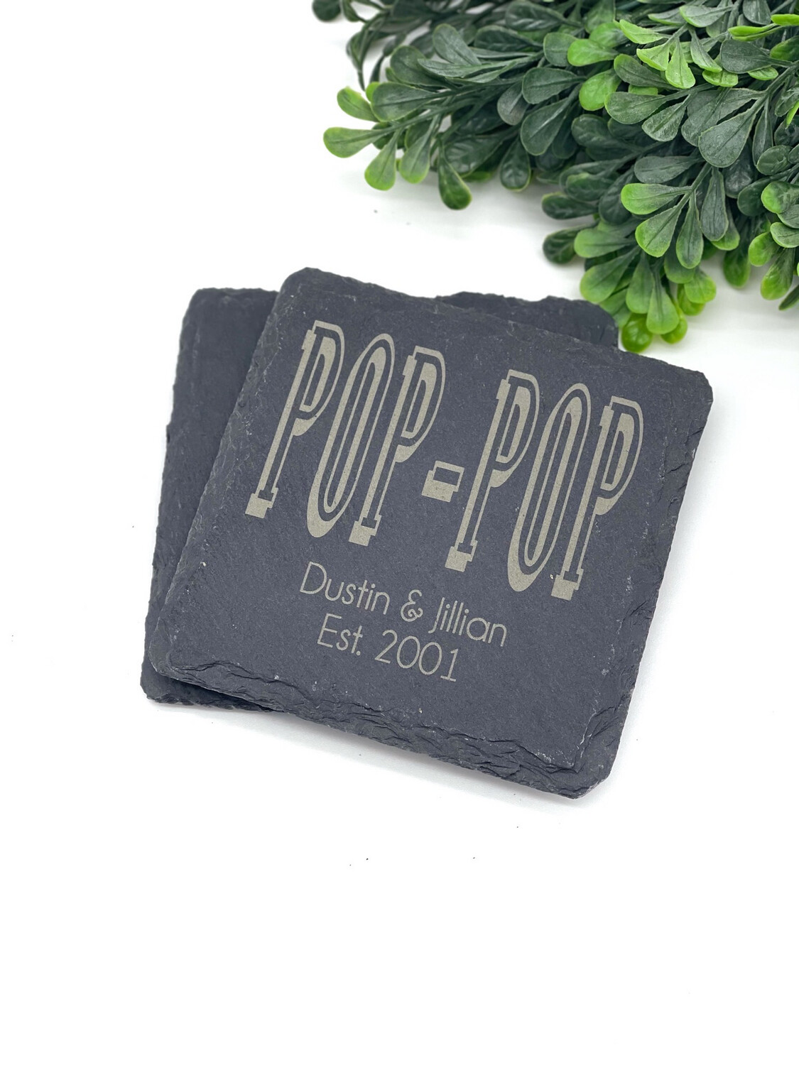 Slate Coasters - Dad / Pop-Pop / Grandpa 