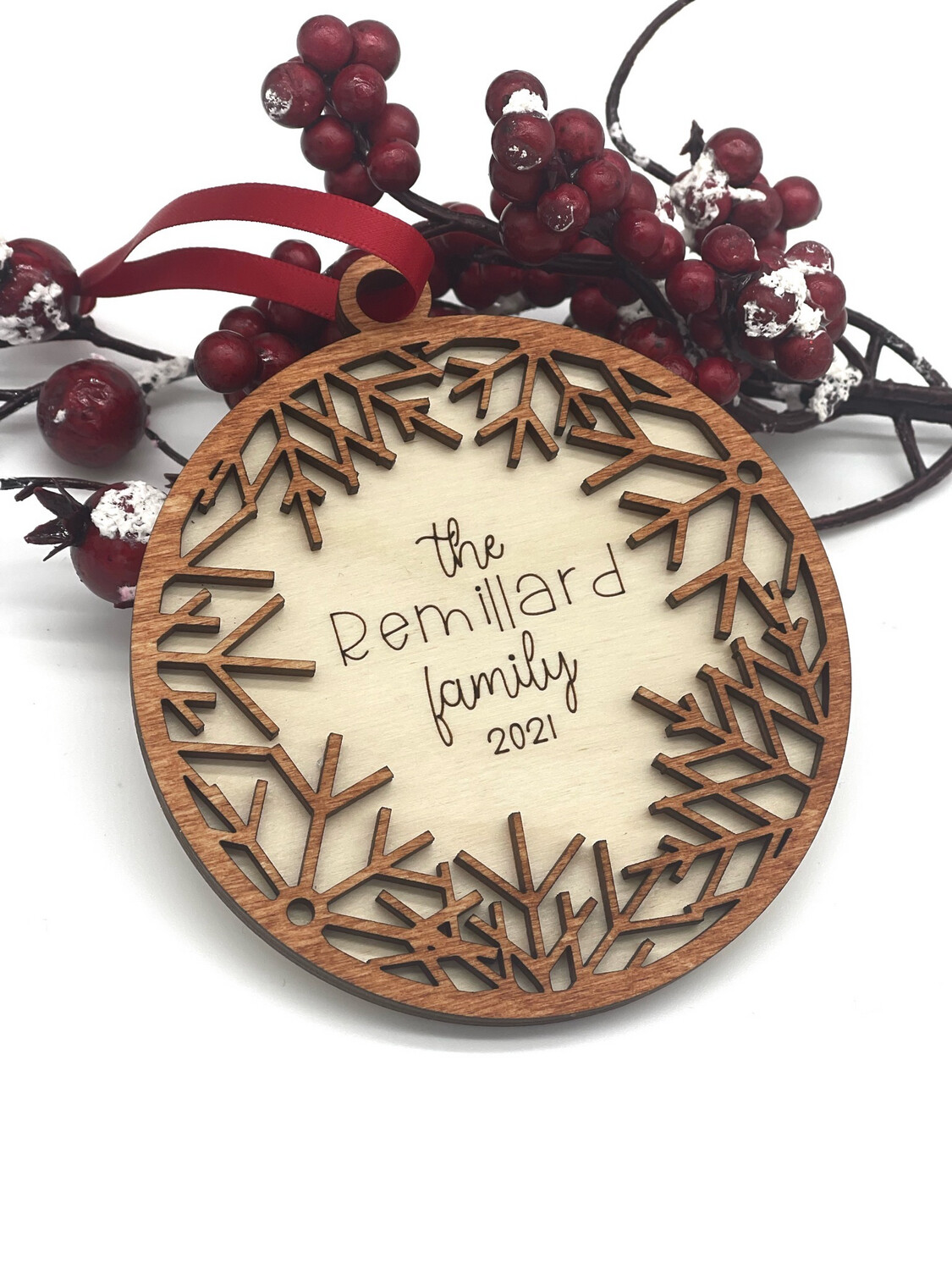 Snowflake Framed Ornament
