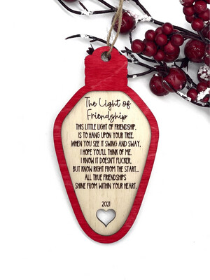 The Light Of Friendship Ornament