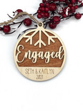 Engaged Christmas Ornament