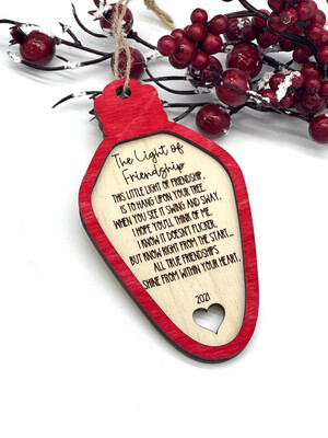 The Light Of Friendship Ornament