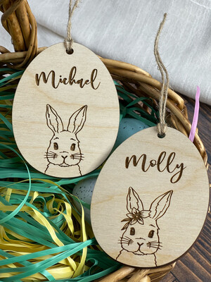Bunny Easter Tags