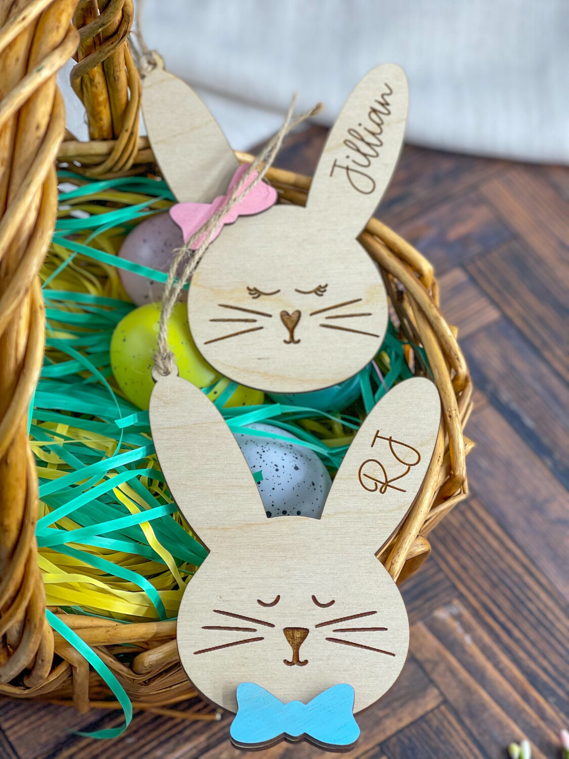 Bunny Script Easter Tag