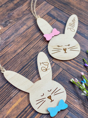 Bunny Script Easter Tag