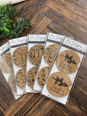 Cork Car Coasters