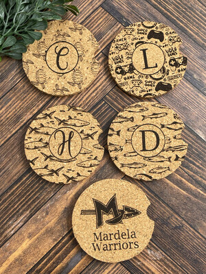 Cork Car Coasters