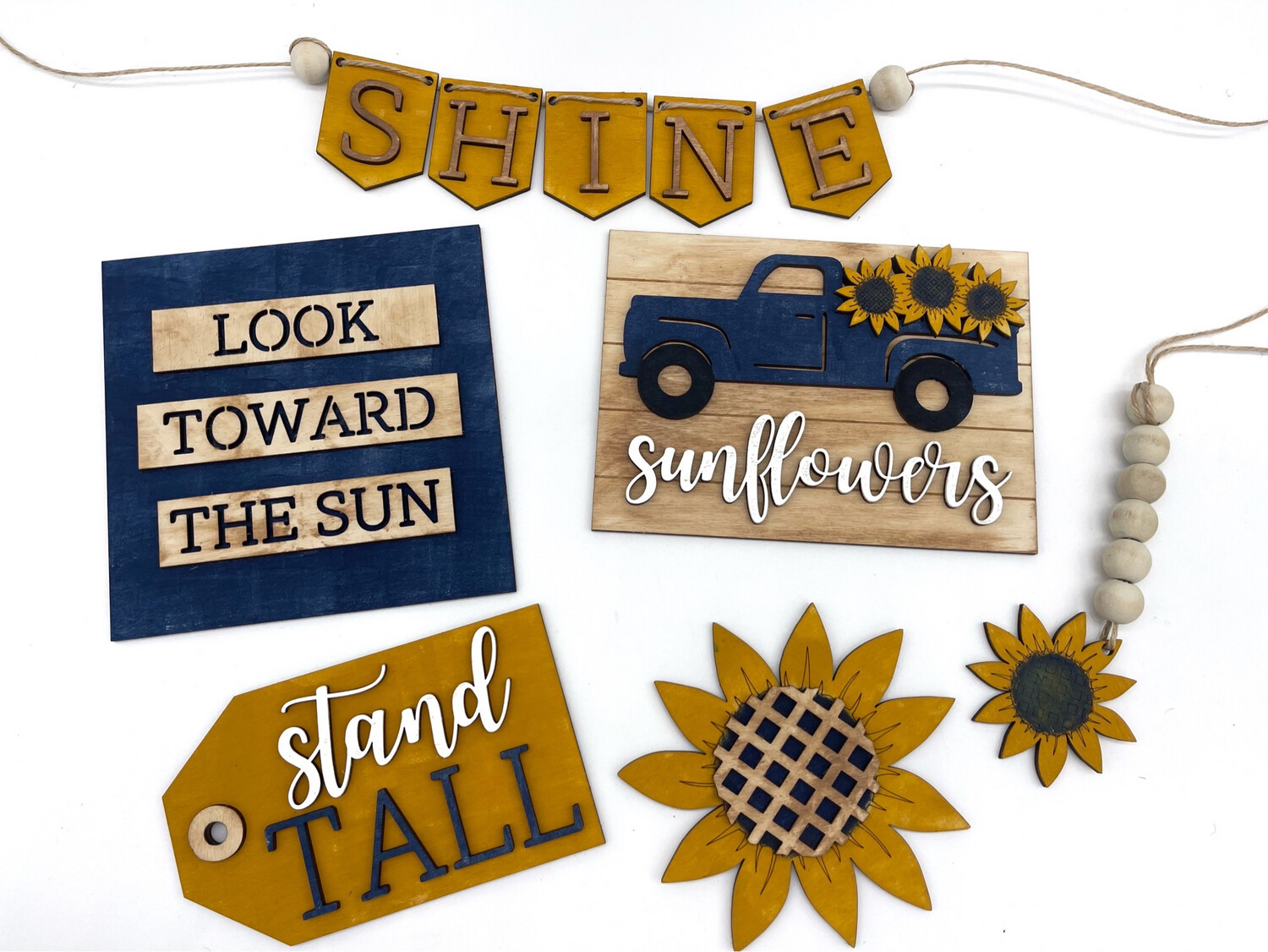 DIY Kit - Sunflower Tiered Tray Kit