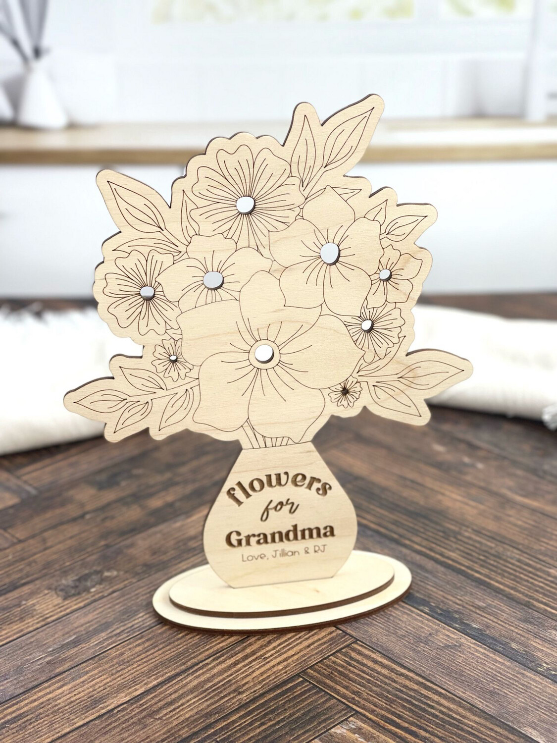 Flower Holder -Picked For Mommy - Picked For Grandma