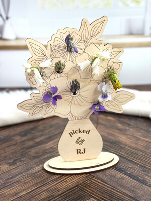 Flower Holder -Picked For Mommy - Picked For Grandma