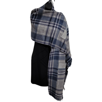 Cool Cottage Plaid Luxe Fleece Wrap