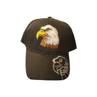 Native American Eagle Hat - One Size Fits All - Adjustable Velcro Closure