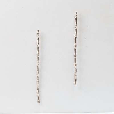 Bamboo Stick Stud Earrings