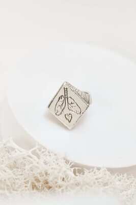Agere Animam Ring In Sterling Silver