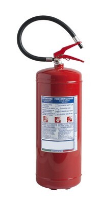 Powder extinguisher kg 12 - 55A 233B C - UNI EN 3-7 - PED 2014/68/UE - Code BGPOWPORKG12SIS41