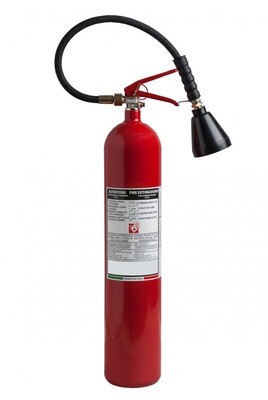 CO2 extinguisher kg 5 - 113B - Code BGCO2PORKG5SIS88 - UNI EN 3-7