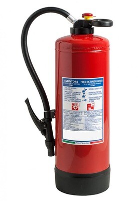 Powder extinguisher 12 kg - 233B C - Potassium bicarbonate - Pressurized at the time of use with internal 225 g CO2 cylinder - Code BGPOWPORL12KGSIS14