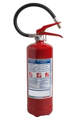Powder extinguisher kg 3 - 13A 113B C - UNI EN 3-7 - Code BGPOWPORKG3SIS38 - with aluminum valve