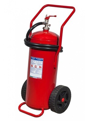 Wheeled powder extinguisher kg 50 - A III B C - Code BGPOWWHEKG50SIS4 - UNI EN 1866-1 - PED 2014/68/UE