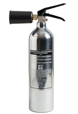 CO2-Feuerlöscher kg 2 - 34B - Code BGCO2PORKG2SIS93 - UNI EN 3-7 - Aus Aluminiumlegierung AA6061