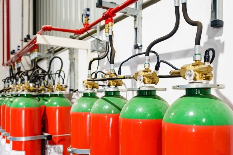 Impianto antincendio a gas inerte IG-100
