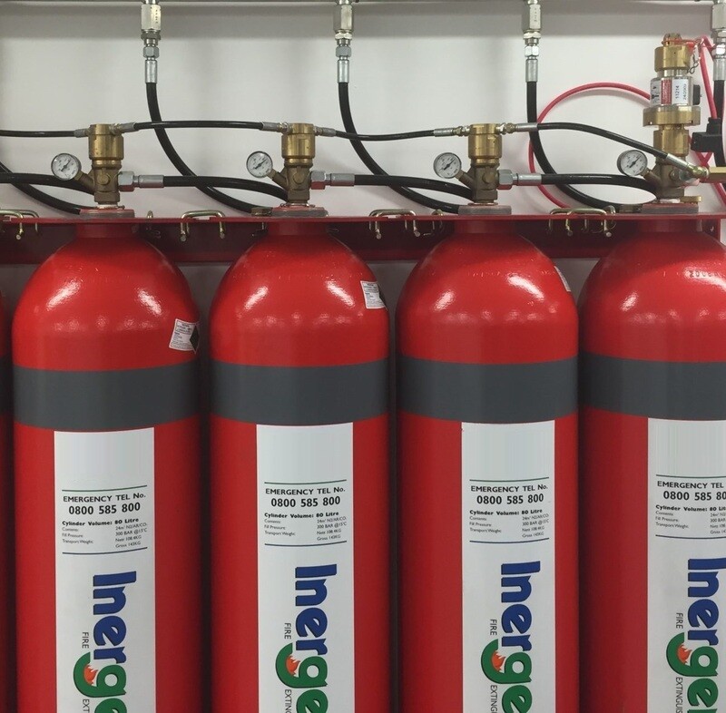 Impianto antincendio a gas inerte IG-541