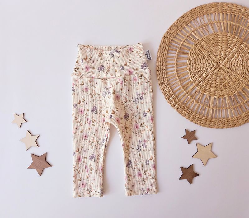 Leggings | Sweet Flower | Ribjersey Blumen