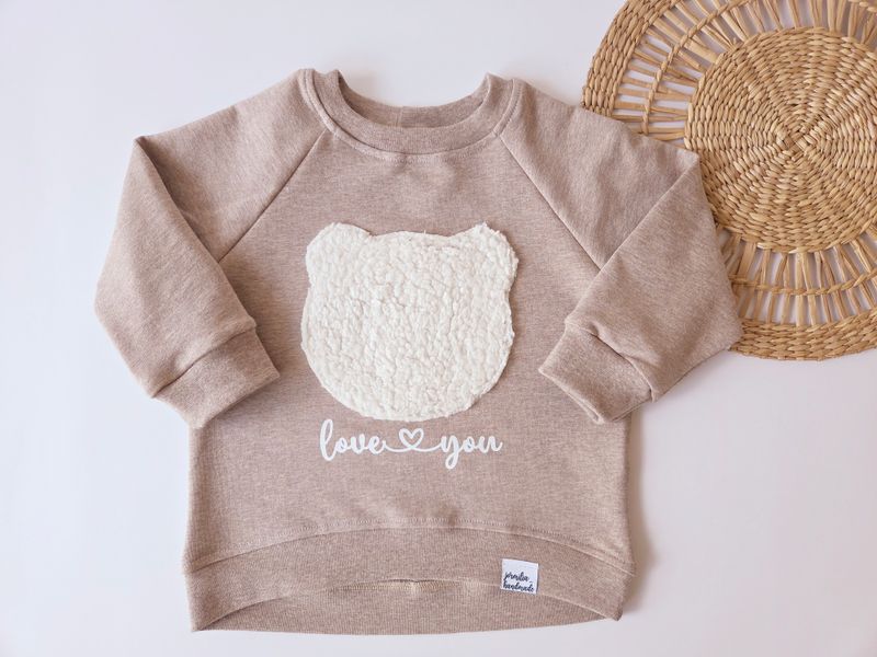 Pullover | Basic Flausch Teddy | Love You