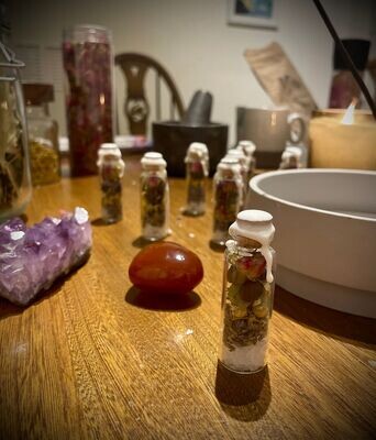 Spell potion vials