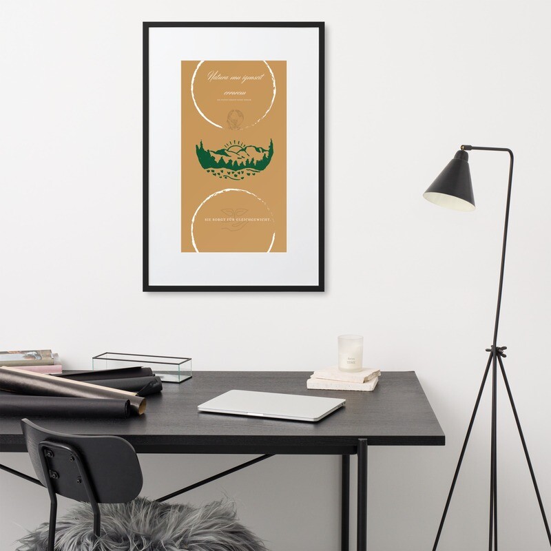 Matte Paper Framed Poster With Mat