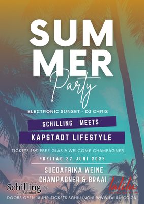 Schilling meets Kapstadt Lifestyle 🏄‍♀️Gourmet Party 🍾