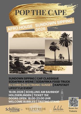 ​🌅 POP THE CAPE – Sunset Vibes at Schilling am Bahnhof ✨