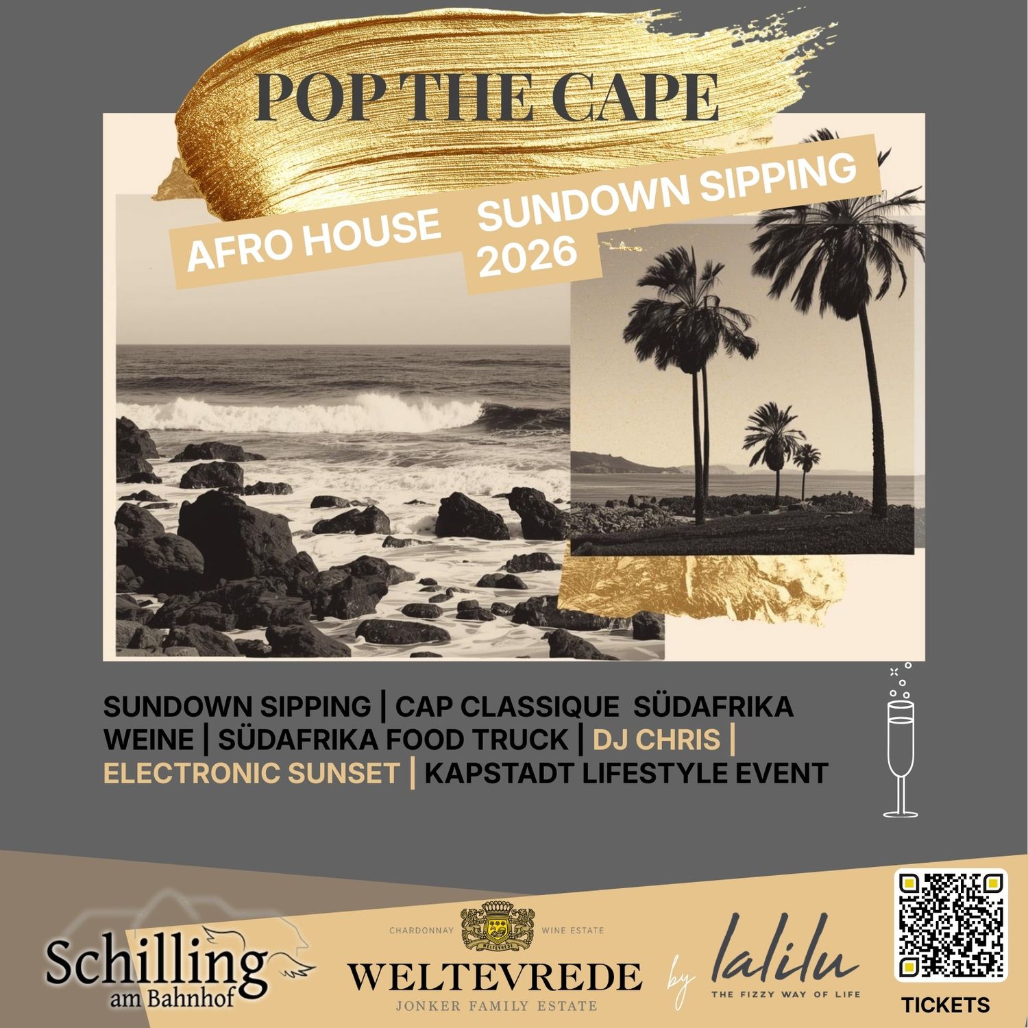 ​🌅 POP THE CAPE – Sunset Vibes at Schilling am Bahnhof ✨