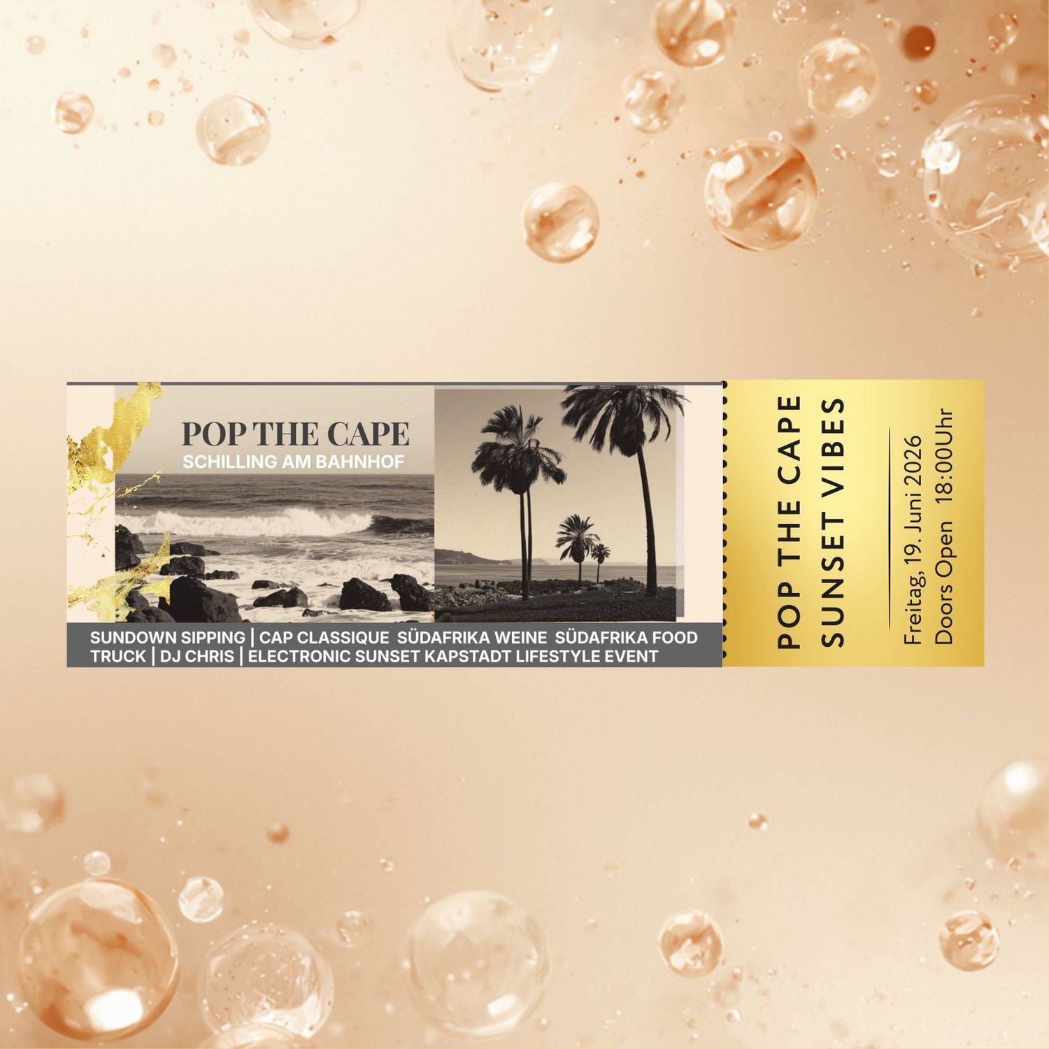 POP THE CAPE Sunset Vibes