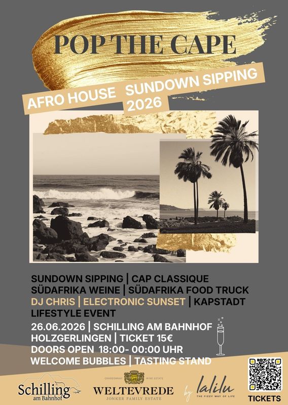 ​🌅 POP THE CAPE – Sunset Vibes at Schilling am Bahnhof ✨