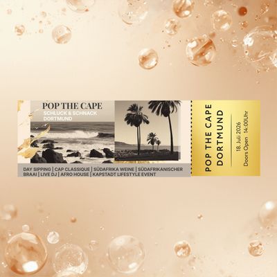 POP THE CAPE - Day sipping 2026 in Dortmund
