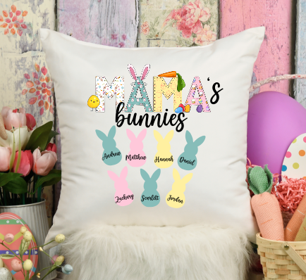 Mama&#39;s Bunnies Pillow