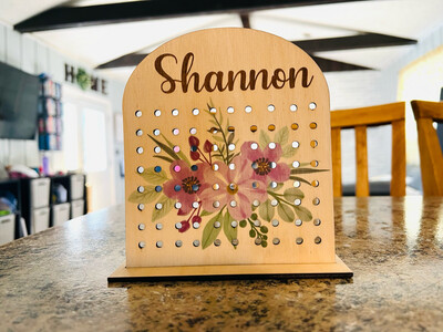 Personalized Earring Holder