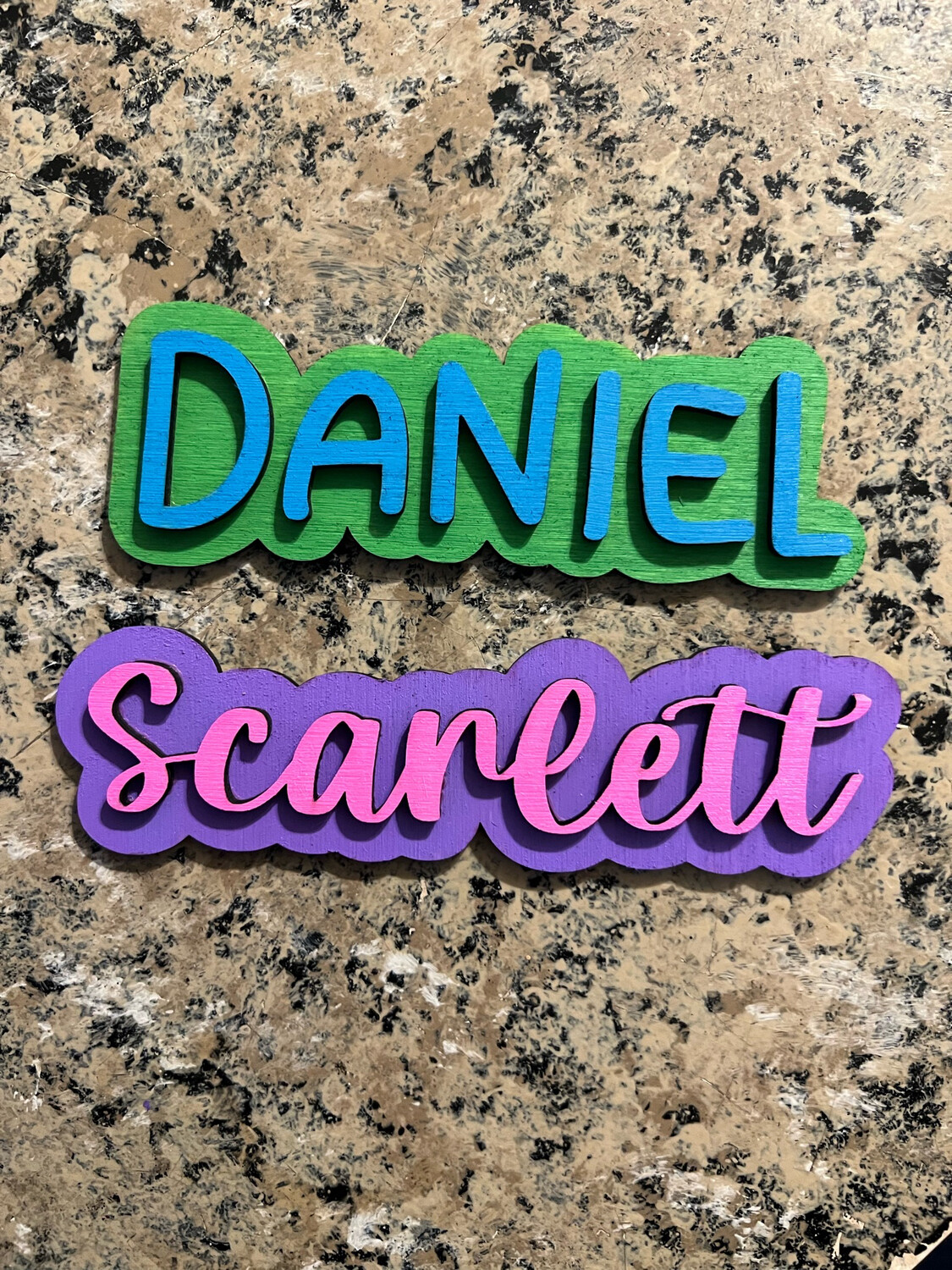 Wood Name Magnet/Ornament