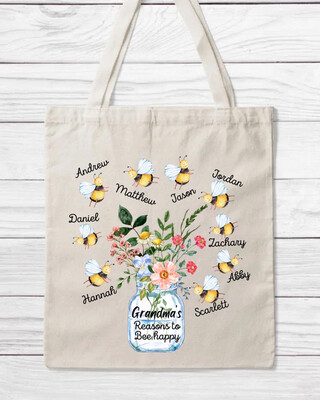 Reasons To BEE Happy canvas Bag