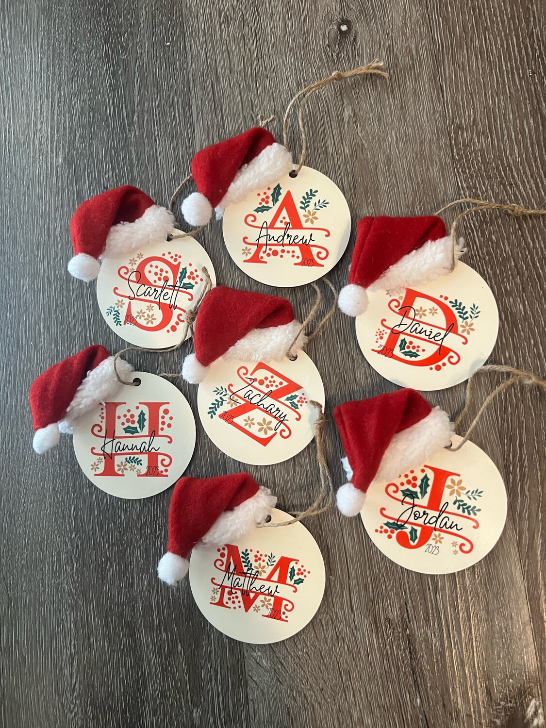 Monogram Christmas Ornament
