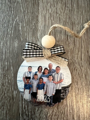 Family Photo Ornament