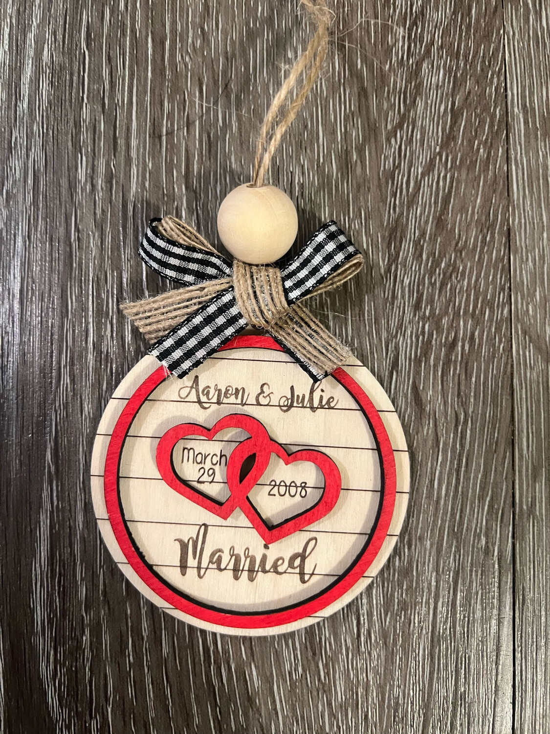 Just Married Ornament