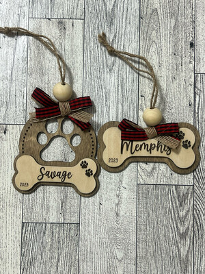 Animal Wood Ornaments (multiple Designs)