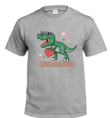 Valentine shirt - Dino