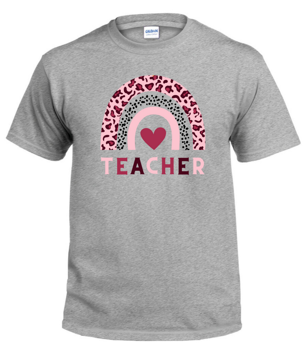 Valentine Shirt - Teacher Rainbow