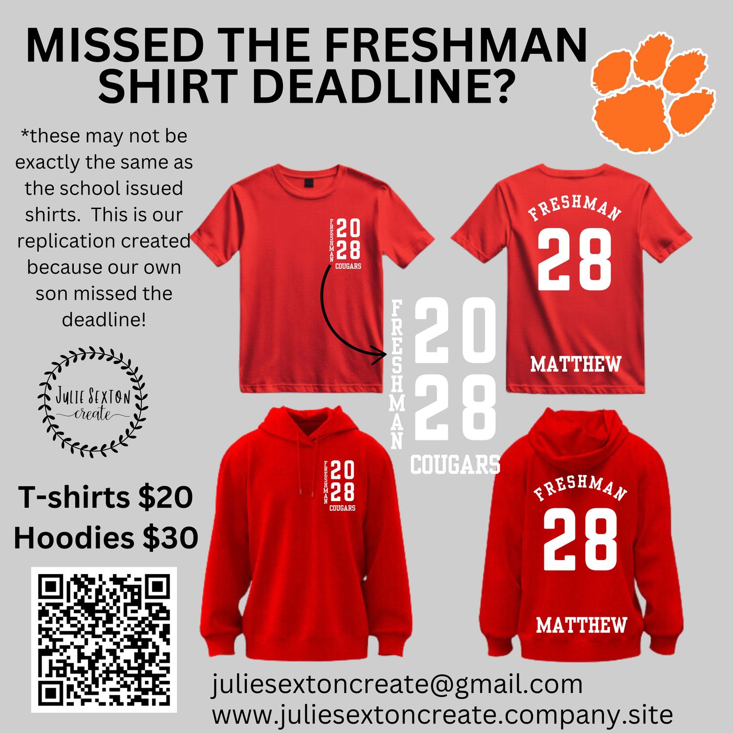 Freshman 2028  Shirts
