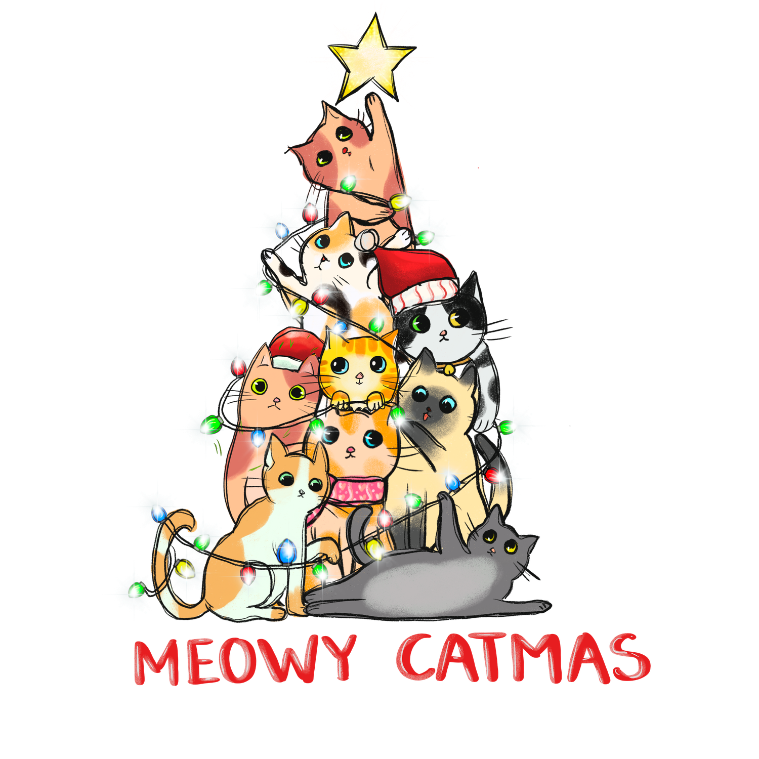Cat Christmas Tree